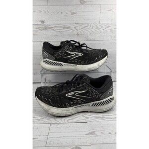 Brooks Glycerin GTS 20 Womens Size 9.5 B Black White Running Shoes #222
